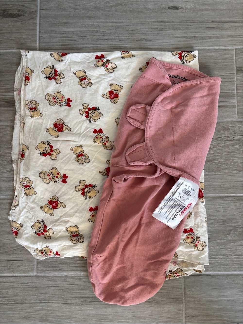 Baby Pink Swaddle With Blanket